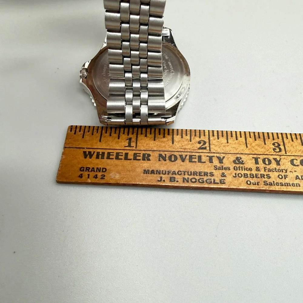 Vintage 1996 Joe Boxer Timex Airplane Novelty Watch Silver Tone Jubilee Band